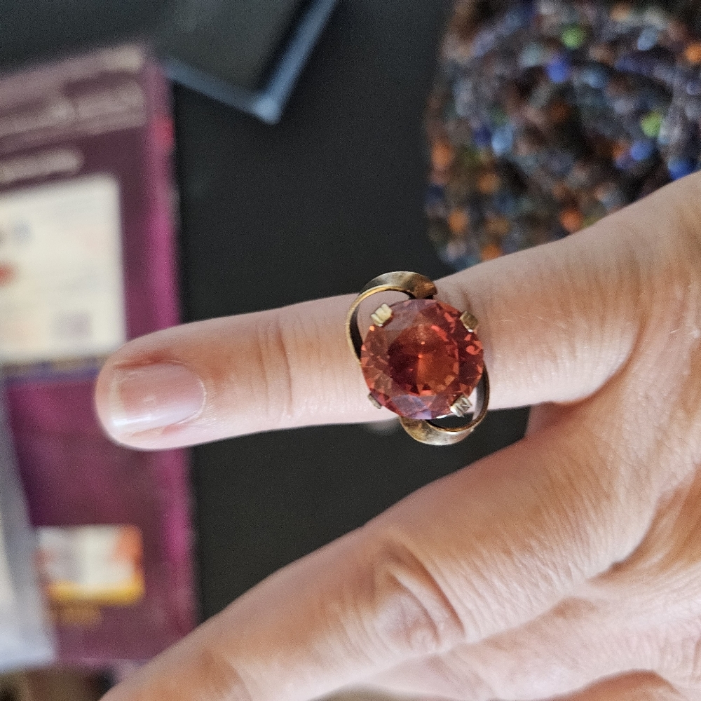 Orange Ring Size 5.5